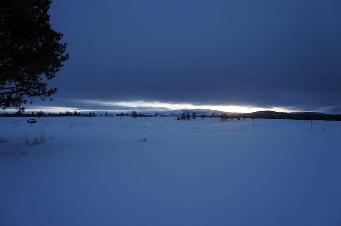 Sunrise in Yellowstone